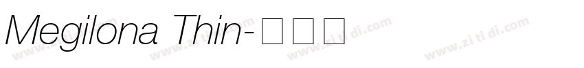 Megilona Thin字体转换